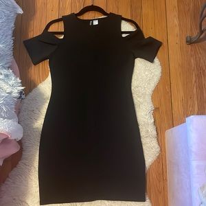 H&M black cutout dress size 12